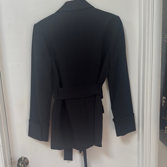 NEW FAVORITE DAUGHTER Adrienne Belted  Blazer Black Small - Picture 11 of 11
